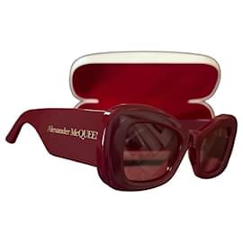 Occhiali da sole Alexander McQueen in rosso - Alexander Mcqueen