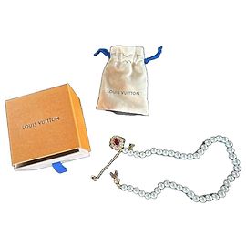 Louis Vuitton Collar de perlas con colgante de rubí y oro