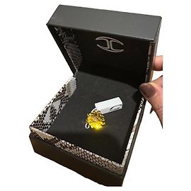Anello Just Cavalli con pietra gialla