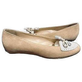 Autre Marque Coccinnelle Ballerinas aus beigem Wildleder