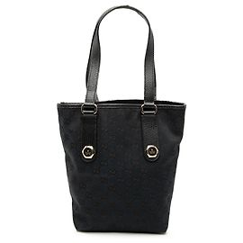 Borsa Charmy in tela GG nera di Gucci