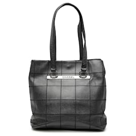 Borsa in Caviar Nero Chanel Choco Bar