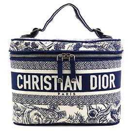 Christian Dior Kosmetiktasche in Marineblau und Weiß
