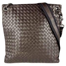Bottega Veneta Men's Intrecciato Leather Shoulder Bag