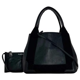 Borsa tote in pelle nera Balenciaga