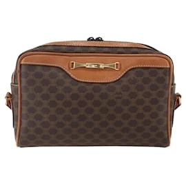 Céline Celine Vintage Macadam Canvas and Leather
