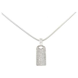 Autre Marque Colar de diamante Pt900 750WG