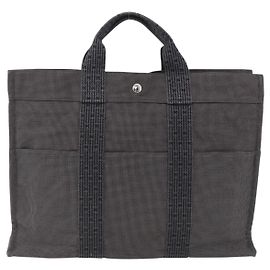 Bolsa Fourre-tout Herline em lona Hermès