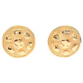 Orecchini a clip placcati in oro Christian Dior