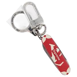 LOUIS VUITTON Monogram LV x Supreme Pocket Knife Key Chain MP2070 Auth 168051SM - Louis Vuitton