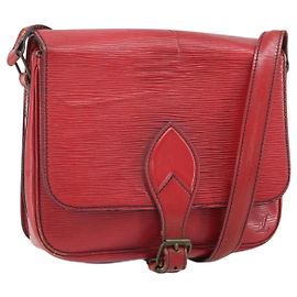 LOUIS VUITTON Borsa a Spalla Cartesier MM Rossa M52247 LV Auth 169548