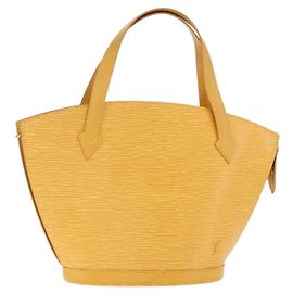 LOUIS VUITTON Bolsa de Compras de Hombro Epi Saint Jacques Amarilla M52269 Auth 171683