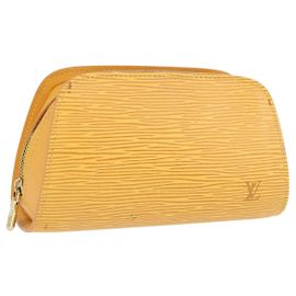 LOUIS VUITTON Bolsa Dauphine PM Epi Amarillo M48449 LV Auth 171817