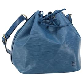 LOUIS VUITTON Borsa a Spalla Petit Noé Epi Blu M44105 LV Auth BA10617