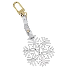 LOUIS VUITTON Snow Flake Charm Leather Silver M79293 LV Auth 168249M - Louis Vuitton