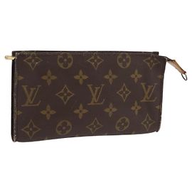 LOUIS VUITTON Pochette Bucket Monogram GM Accessorio LV Auth 171078