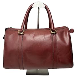 Borsa Boston in pelle bordeaux vintage di Cartier - Autre Marque