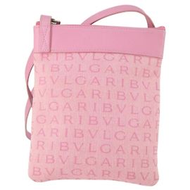 Bulgari Bvlgari Logomania Canvas with Leather