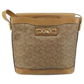 Céline Celine C Sulky Canvas and Leather
