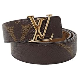 Louis Vuitton Damen Gürtel aus Monogramm-Canvas in umgekehrtem Design