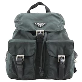 Prada grüner Nylon-Rucksack