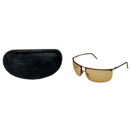 Gafas de sol vintage Gucci sin montura doradas amarillas