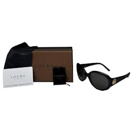 Gafas de sol vintage Loewe de gran tamaño negras