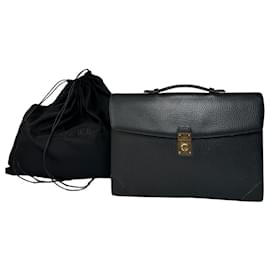 Brevettato in pelle Loewe Madrid vintage nero