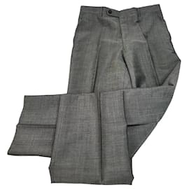 Pantalones de lana vintage Dior grises