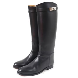 Hermès Kelly Schnallenlederstiefel