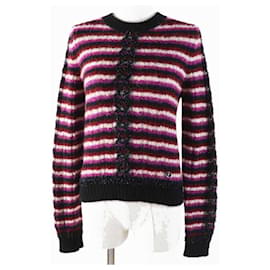 Chanel COCO Marchio Catena Motivo Bordo Alpaca Poliamide Maglieria