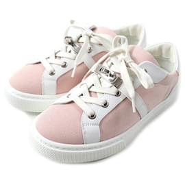 Hermès Day Kelly Buckle Canvas-Leder-Sneaker