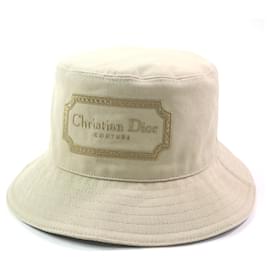 Cappello bucket in cotone ricamato con logo Dior