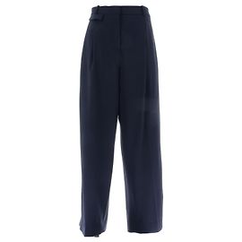 Cos Pantaloni blu navy in lana