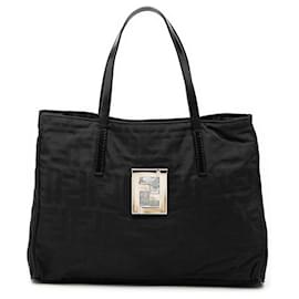 Fendi Schwarze Zucca Canvas Tote