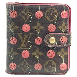 Louis Vuitton Monogram Cherry Kompakt-Zip-Wallet