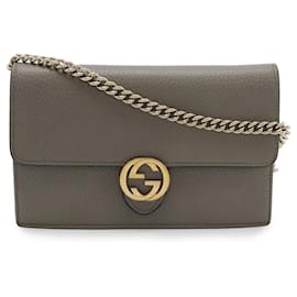 GUCCI Portafoglio a Spalla con Catena Interlocking G