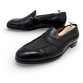 JM Weston SCARPE EDWARD GREEN MONTPELLIER 12E 46 MOCASSINI IN PELLE NERA