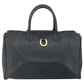 Christian Dior Vintage Trotter Boston Canvas