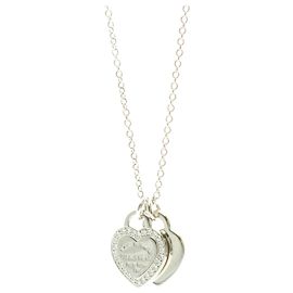 Tiffany & Co Collier en diamant Double Heart Tag de Tiffany Return to Tiffany