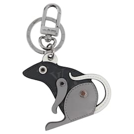 LOUIS VUITTON Monogram Eclipse Porte Cles LV Rat Charm M68835 LV Auth 170848M - Louis Vuitton