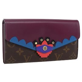 LOUIS VUITTON Portafoglio Lungo Sarah Monogramma Totem M61347 Auth 165813V