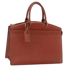 LOUIS VUITTON Borsa a Mano Epi Riviera Marrone M48183 LV Auth 173572