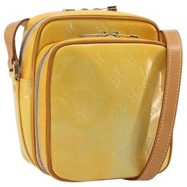 LOUIS VUITTON Borsa a spalla Wooster Monogram Vernis Grigio M91036 LV Auth ep13555