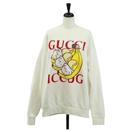 Sudadera de algodón blanca Colaboración Bananya GUCCI Auth 170953M - Gucci