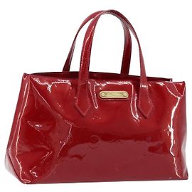 LOUIS VUITTON Borsa Wilshire PM Monogram Vernis Pomme D'amour M93642 Auth 172117