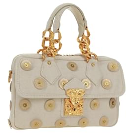 LOUIS VUITTON Borsa Panama Tinkerbell a Pois in Tela Bianca M95407 Auth ti3650SM