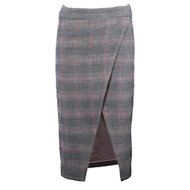 Autre Marque Falda Midi de Cuadros Filles à Papa