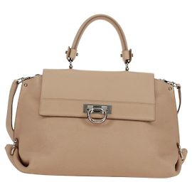 Borsa Sofia in pelle granulata grande Salvatore Ferragamo