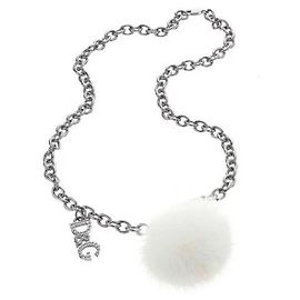 Dolce & Gabbana, Iconica collana DOLCE & GABBANA “Snow” pelliccia di visone e cristalli